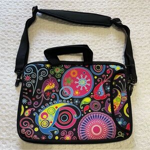 Colorful Paisley Chrome Book Case